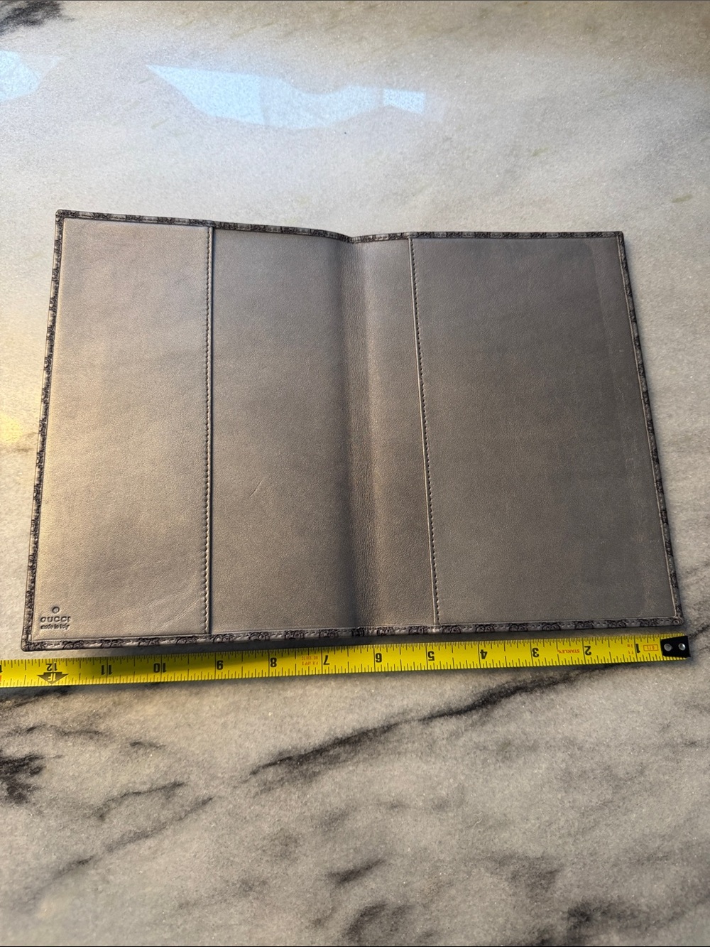 Gucci Gray Monogram Large Agenda Planner Cover Microguccissima - Picture 2 of 10